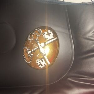 Gold and Black Decorative Oval Box